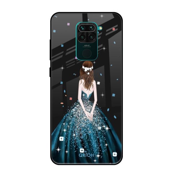 Queen Of Fashion Glass Case for Mi Redmi Note 9 Fashion