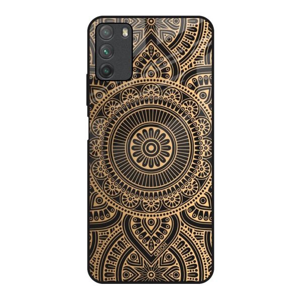 Luxury Mandala Glass Case for Poco M3 For Discount