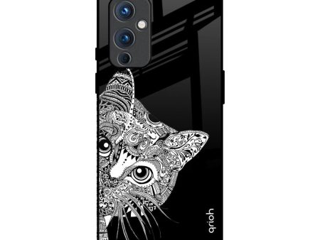 Kitten Mandala Glass Case for OnePlus 9 on Sale