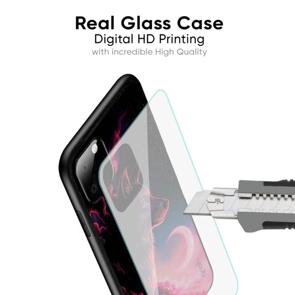 Moon Wolf Glass Case for Poco M3 For Discount