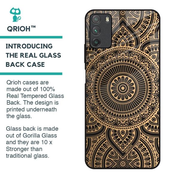 Luxury Mandala Glass Case for Poco M3 For Discount