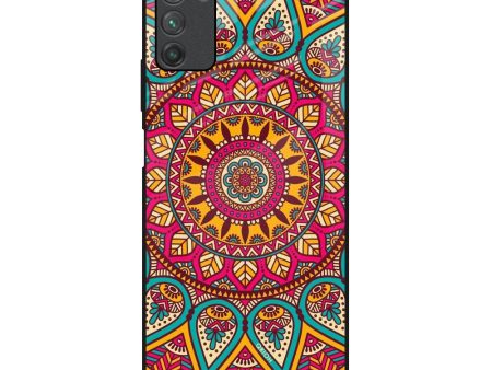 Elegant Mandala Glass Case for Poco M3 Online Hot Sale