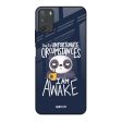 Struggling Panda Glass Case for Poco M3 Fashion