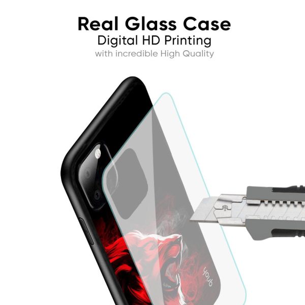 Red Angry Lion Glass Case for OnePlus 9 Pro on Sale