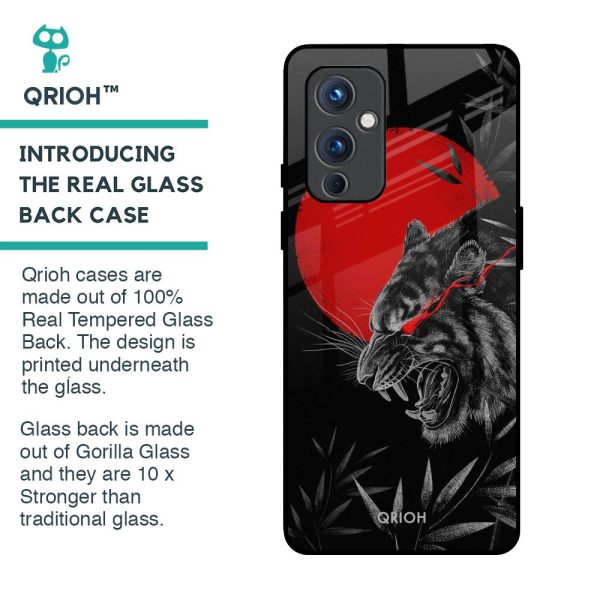 Red Moon Tiger Glass Case for OnePlus 9 Cheap