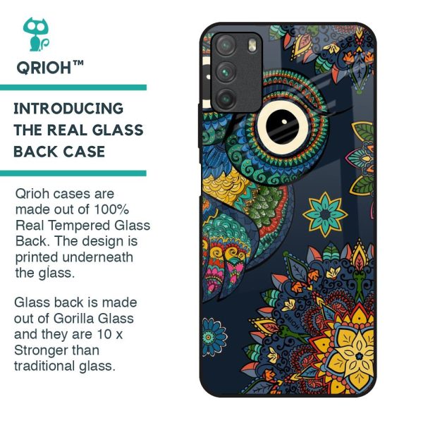 Owl Art Glass Case for Poco M3 Discount