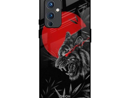 Red Moon Tiger Glass Case for OnePlus 9 Cheap