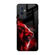 Red Angry Lion Glass Case for OnePlus 9 Pro on Sale