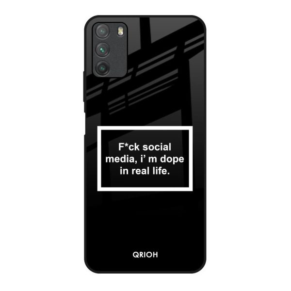 Dope In Life Glass Case for Poco M3 on Sale